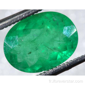 Ovale émeraude vert émeraude naturel pour les bijoux